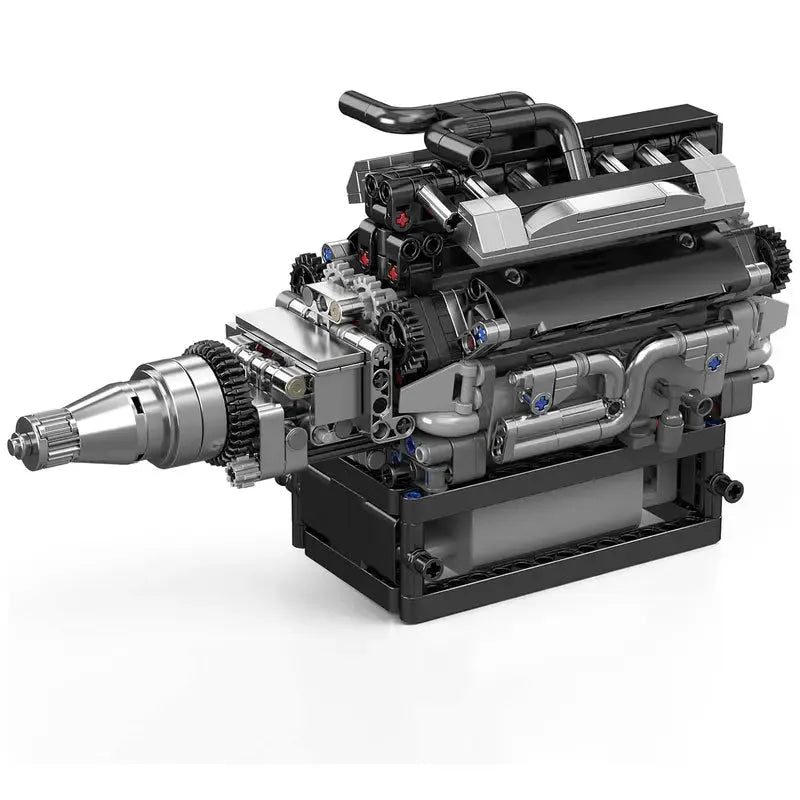 Motorised British Luxury V12 Engine 732pcs - RBrickstem®