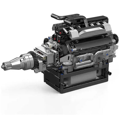 Motorised British Luxury V12 Engine 732pcs - RBrickstem®