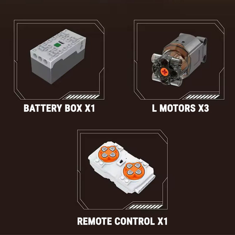 Motorised Industrial Tower Crane 2564Pcs - RBrickstem®