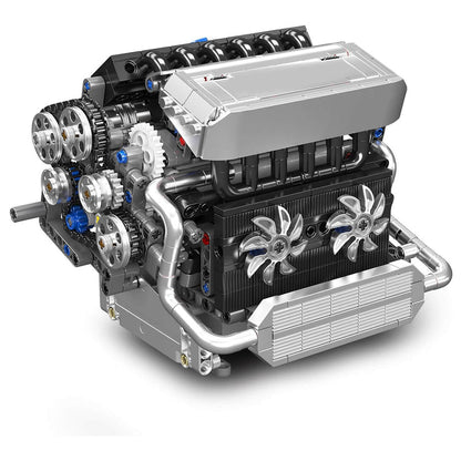 Motorised Inline 6 Bavarian Engine 743Pcs - RBrickstem®