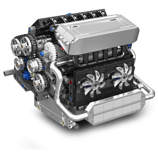 Motorised Inline 6 Bavarian Engine 743Pcs - RBrickstem®