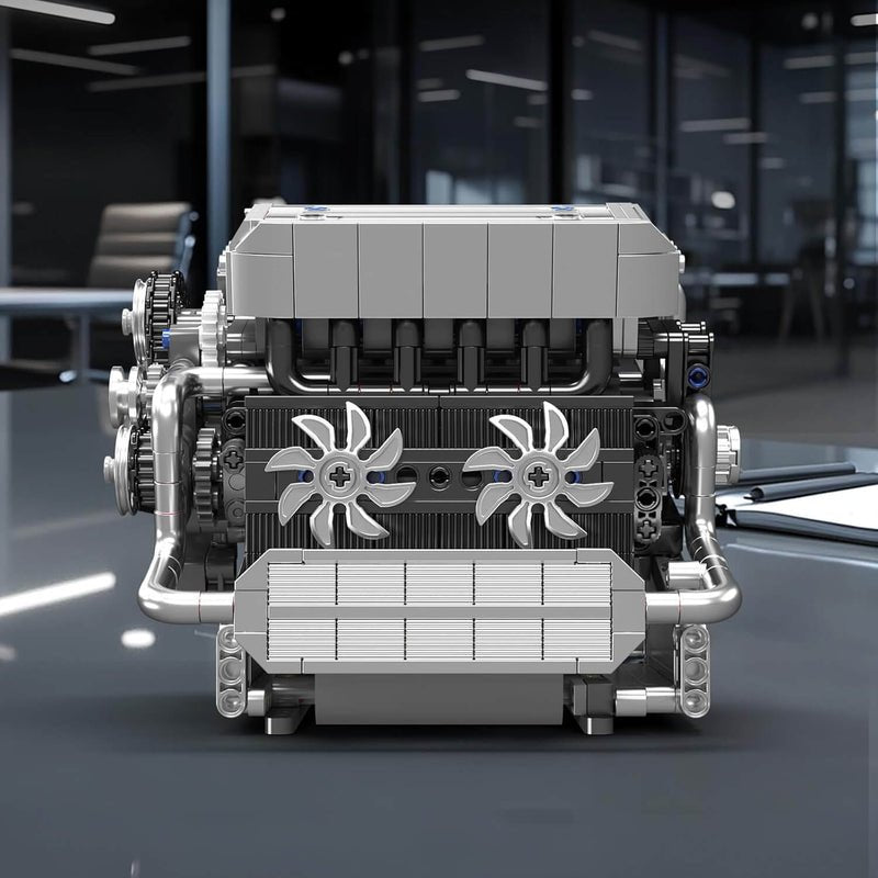 Motorised Inline 6 Bavarian Engine 743Pcs - RBrickstem®