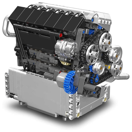 Motorised Inline 6 Bavarian Engine 743Pcs - RBrickstem®
