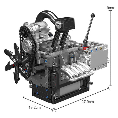Motorised Rotary Engine 1129Pcs - RBrickstem®