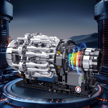 Motorised Turbofan Engine 1213PCS - RBrickstem®