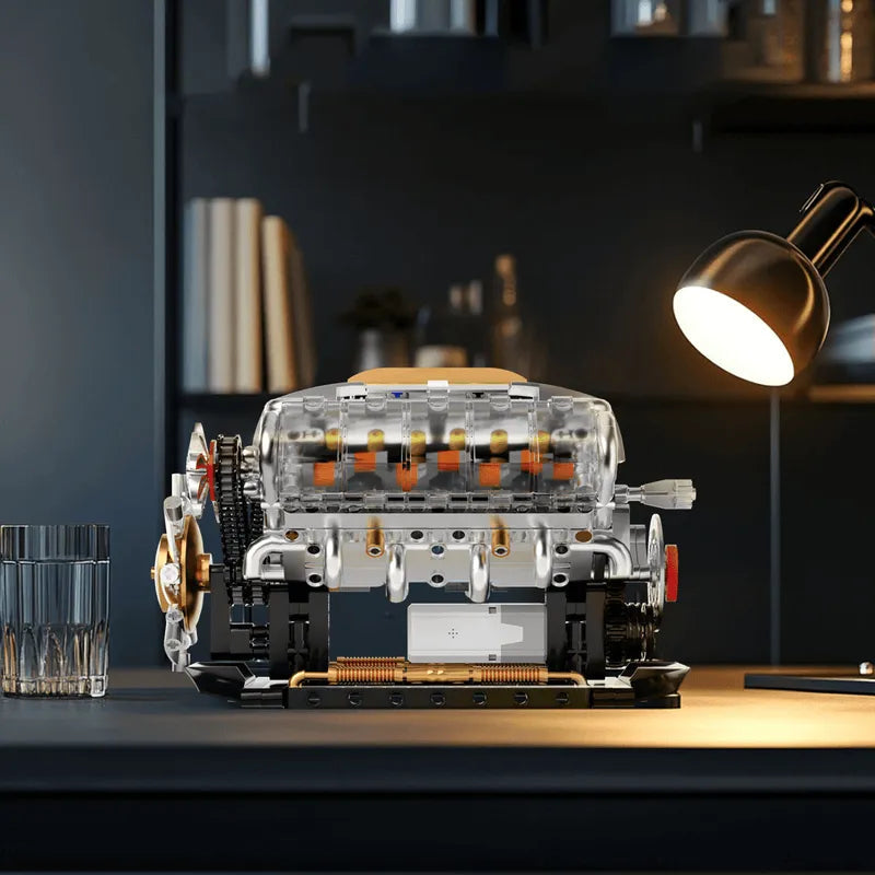 Motorised V8 Engine 691pcs - RBrickstem®