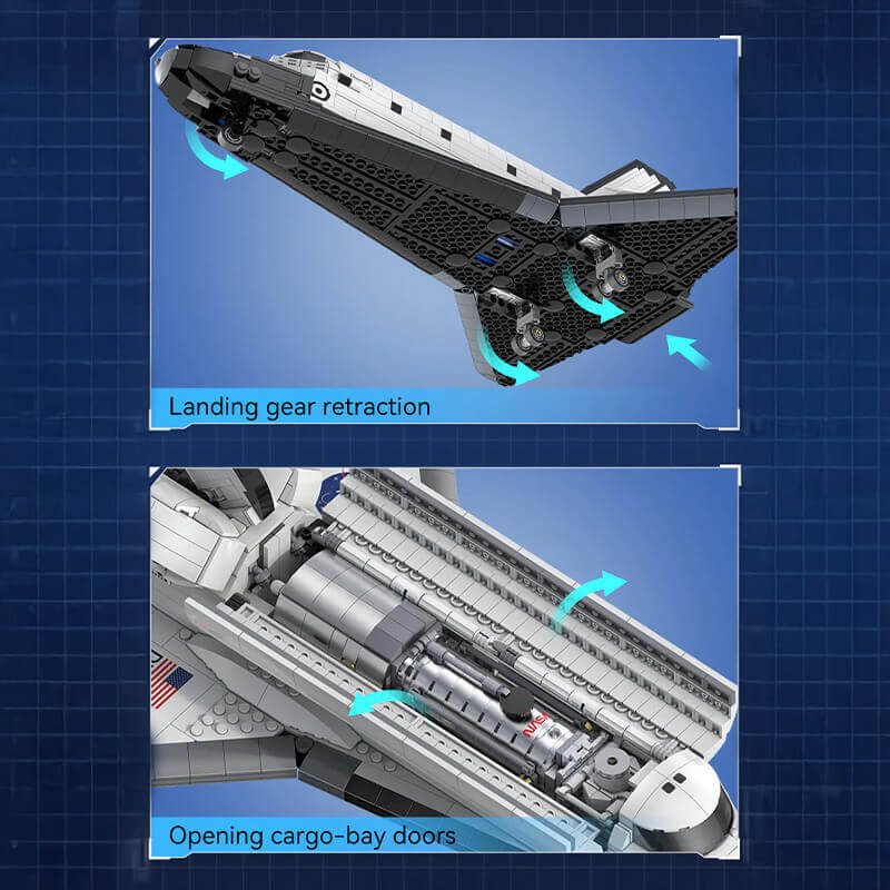 NASA Space Shuttle Discovery 1826PCS - RBrickstem®