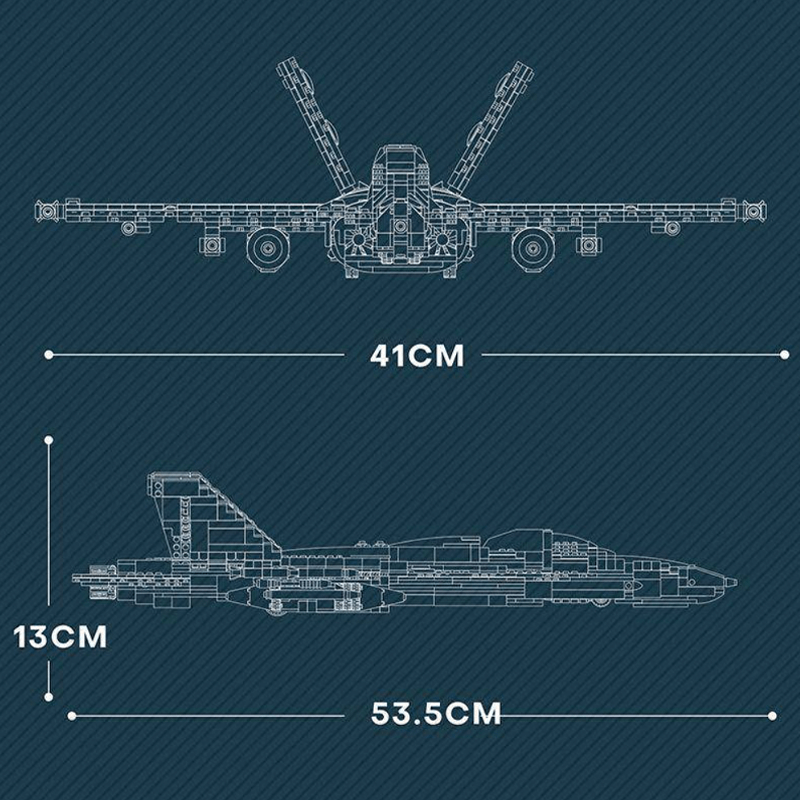 F18 Fighter Jet 1386pcs mySite