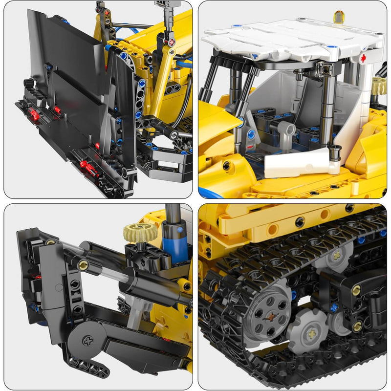 Pneumatic Bulldozer 1199Pcs - RBrickstem®