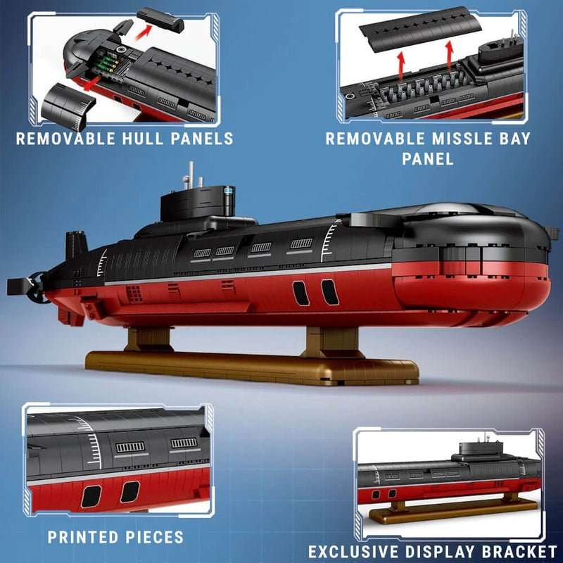 Project 941 Akula Nuclear Submarine 2894Pcs