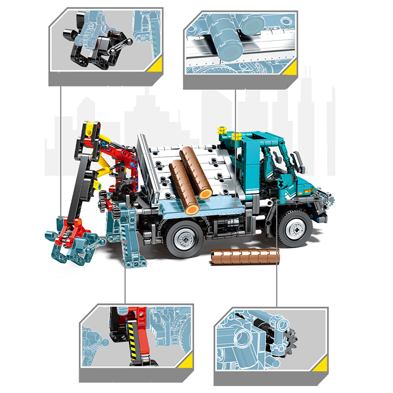 Remote Controlled Logging Unimog 909pcs mySite