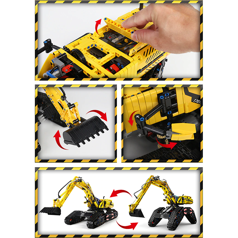 Remote Controlled Morphing Excavator 2236pcs mySite