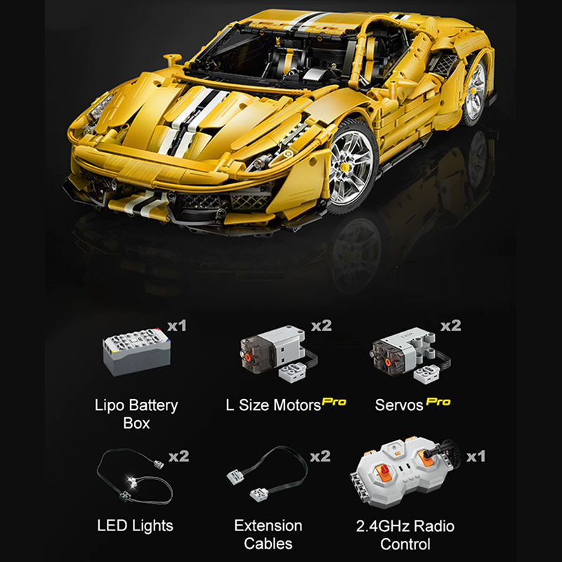 Corsa Yellow Italian Supercar 3187pcs mySite