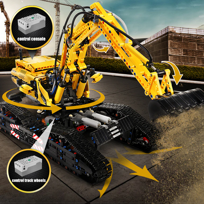 Remote Controlled Morphing Excavator 2236pcs mySite