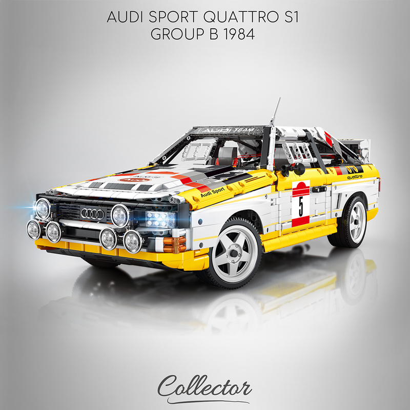Audi Rally Quattro S1 Group B 1984 | 1:8 Scale 3886 pcs - RBrickstem®