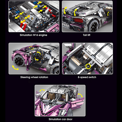 Pink Devil Hypercar 3728pcs mySite