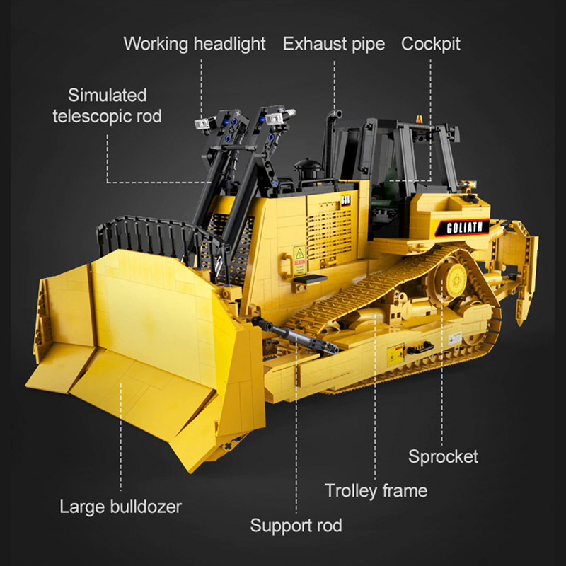 Remote Controlled Goliath Bulldozer 2825pcs mySite