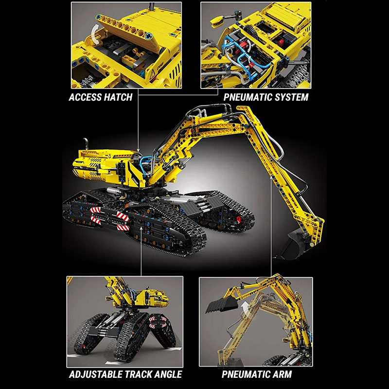 Remote Controlled Morphing Excavator 2236pcs mySite