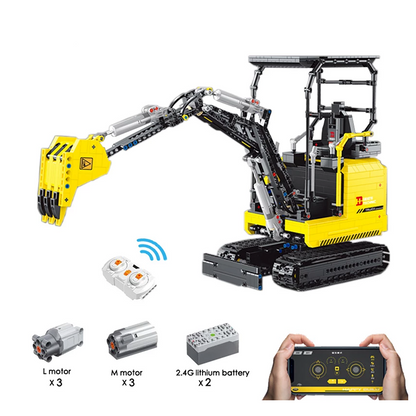 Remote Controlled Mini Excavator 1717pcs mySite