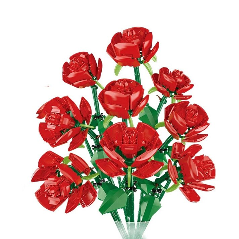 Bouquet of Nine Red Roses 568pcs mySite