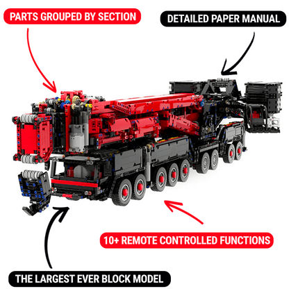 Red Edition Remote Controlled Crane 9176pcs mySite