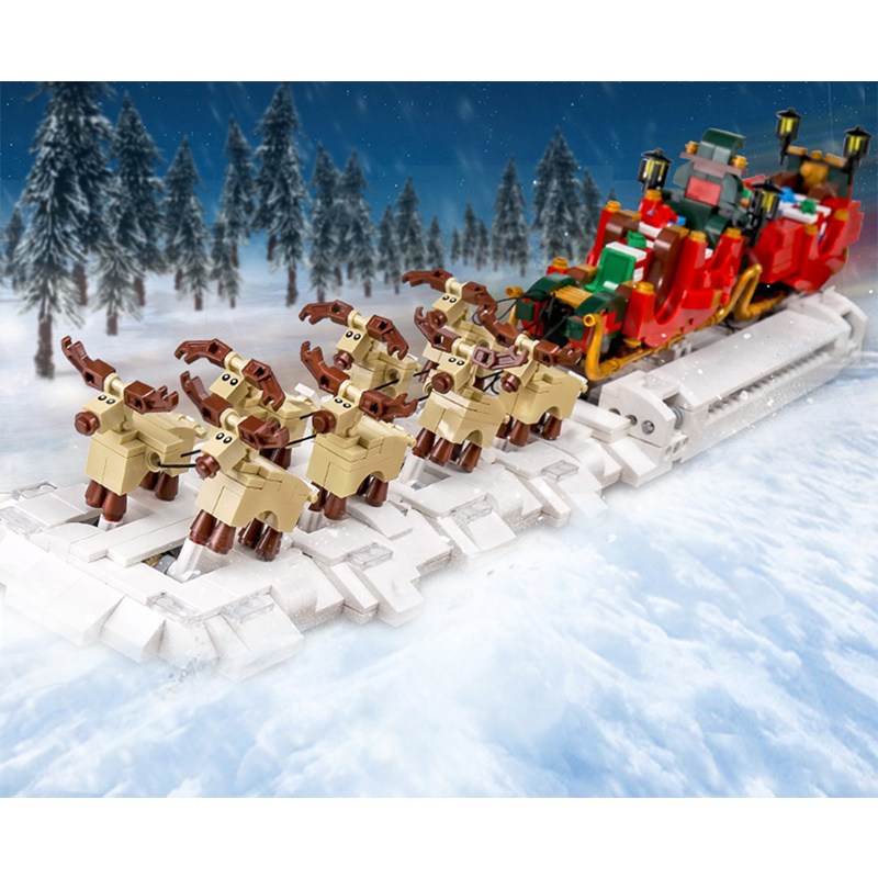 Motorised Santa, Sleigh & Reindeer 1317pcs mySite