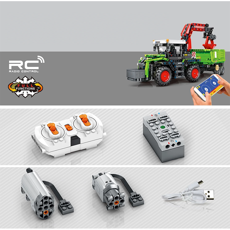 Remote Controlled Harvesting Tractor 1480pcs mySite