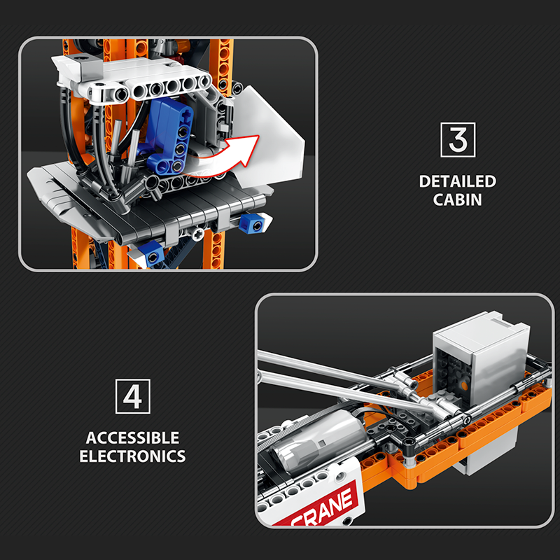 Remote Controlled Tower Crane 1287pcs mySite