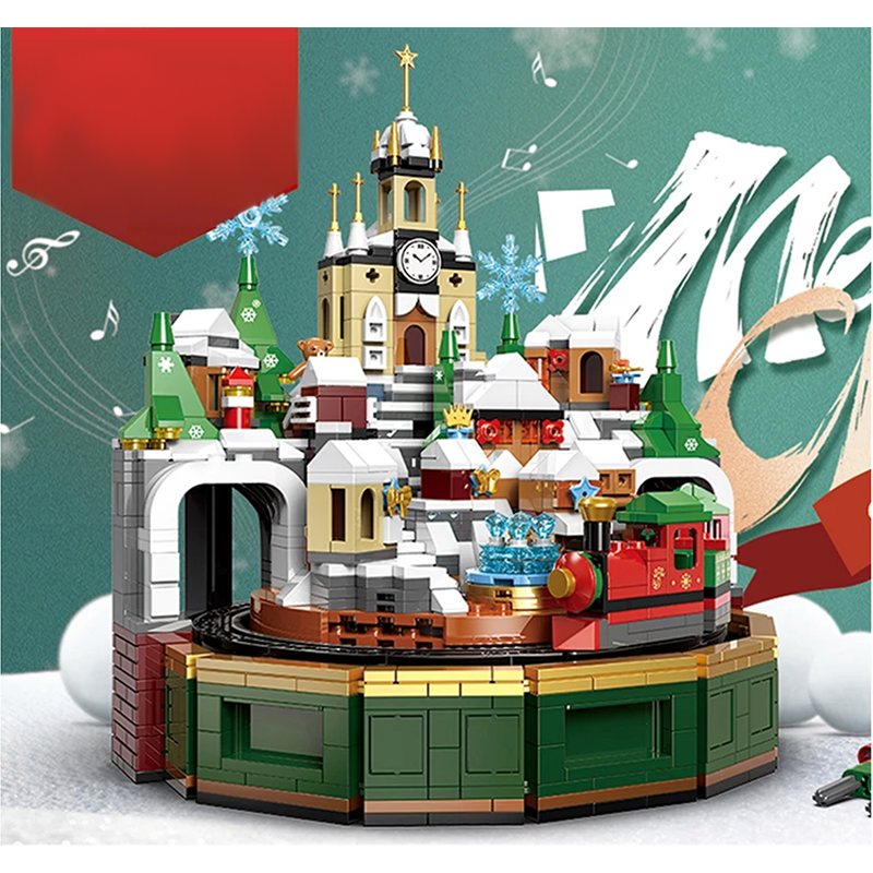 Christmas Village Music Box 1293pcs mySite