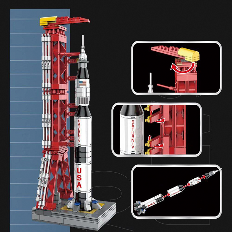 Apollo Rocket & Launch Pad 425pcs mySite