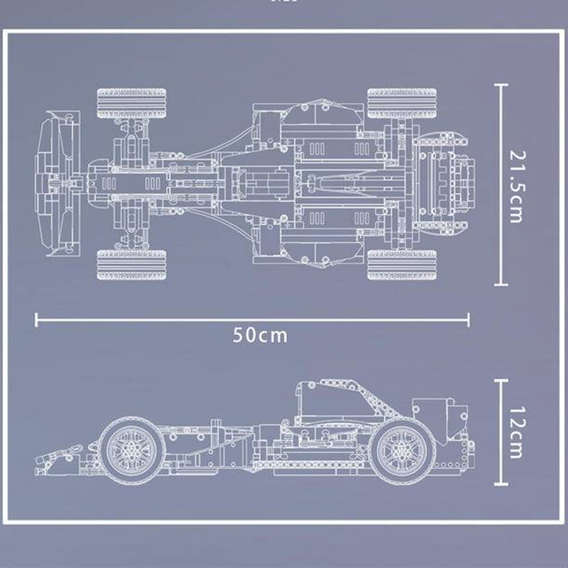 Remote Controlled V10 Era Single Seater Race Car 1138pcs mySite