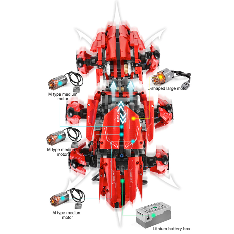 Remote Controlled Battle Hexapod 1607pcs mySite