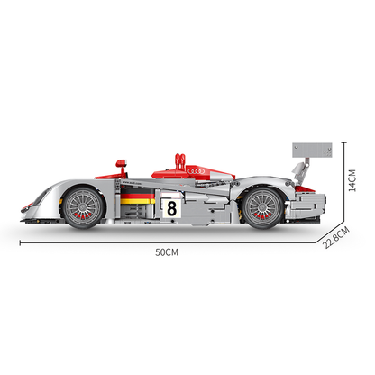 Audi R8 LMP 2000 RC Car 2425pcs - RBrickstem®