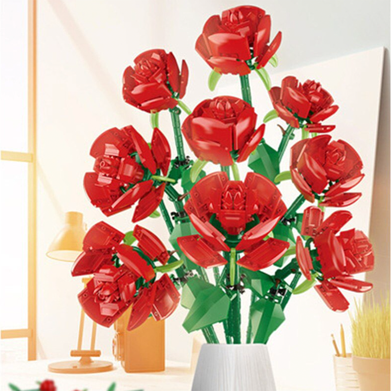 Bouquet of Nine Red Roses 568pcs mySite