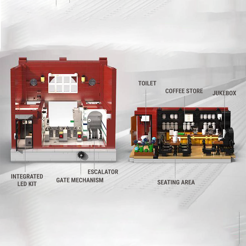 Brickadilly Circus London Station 1835pcs mySite