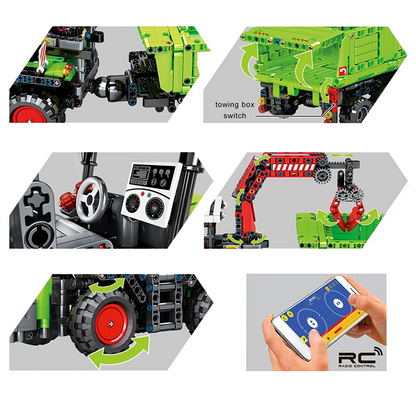 Remote Controlled Harvesting Tractor 1480pcs mySite