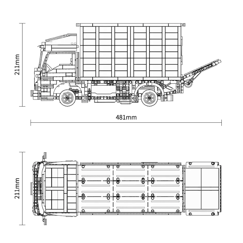 Remote Controlled Delivery Truck 1754pcs mySite