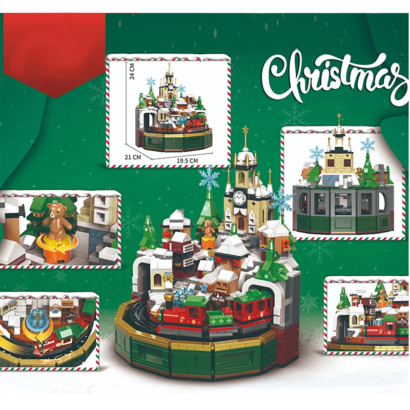 Christmas Village Music Box 1293pcs mySite