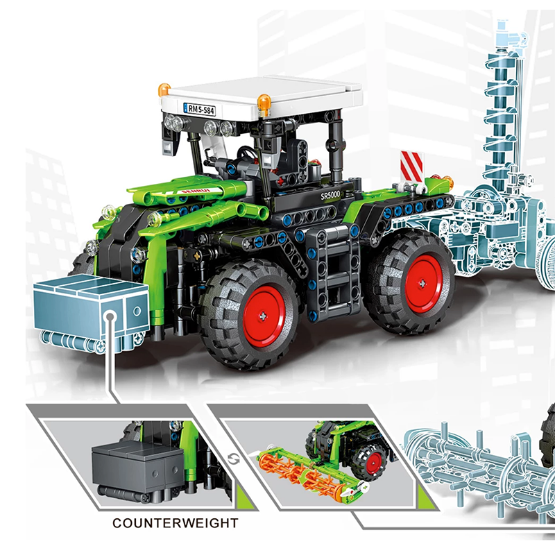 Remote Controlled Harvesting Tractor 1480pcs mySite