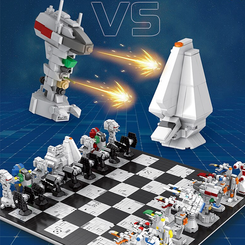 Collector's Edition Galactic Chess Set 3800pcs mySite