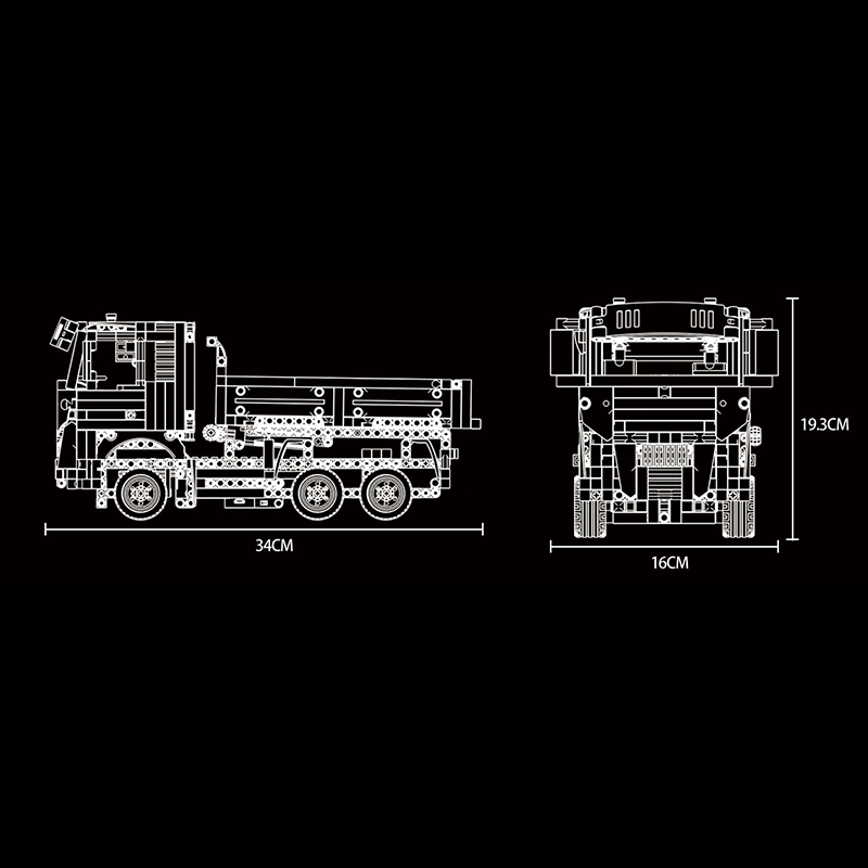 Remote Controlled Dump Truck 1011pcs mySite