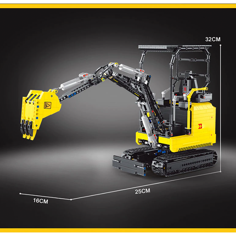 Remote Controlled Mini Excavator 1717pcs mySite