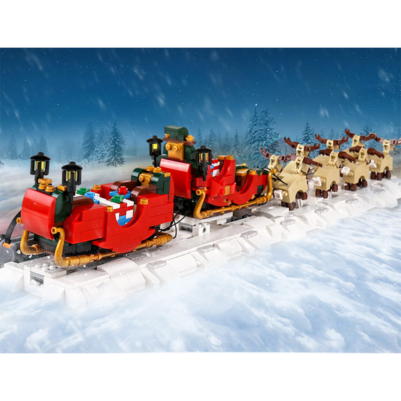 Motorised Santa, Sleigh & Reindeer 1317pcs mySite