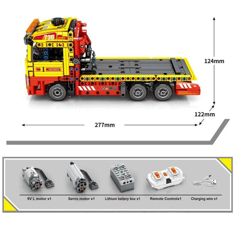 Remote Controlled Flatbed Tow Truck 784pcs mySite