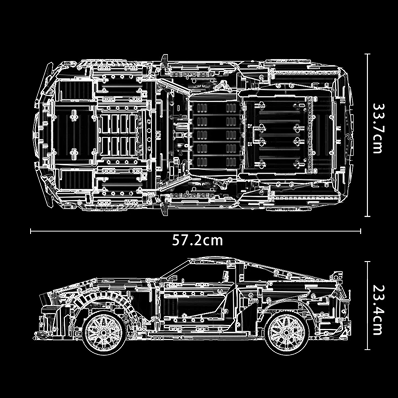 Remote Controlled Muscle Car 3385pcs mySite