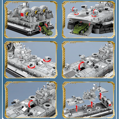 Military Hovercraft 1439pcs RBrickstem®