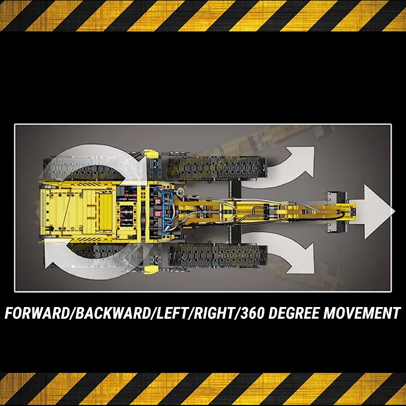 Remote Controlled Morphing Excavator 2236pcs mySite