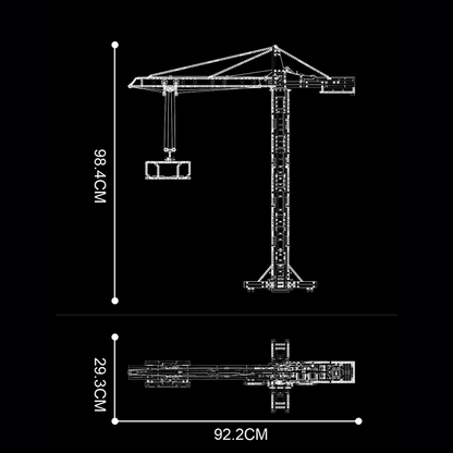 Remote Controlled 98cm Tower Crane 1796pcs mySite