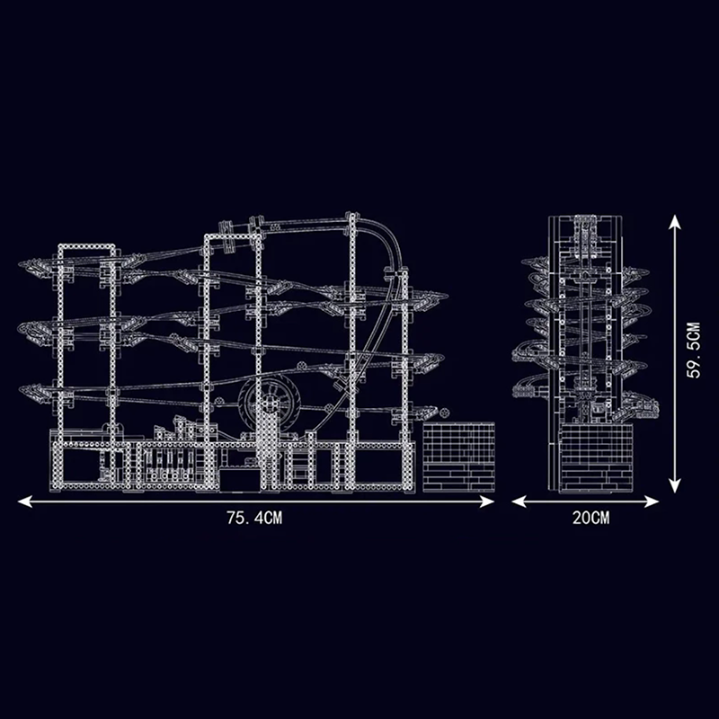 Motorised GBC Marble Run 2437pcs mySite