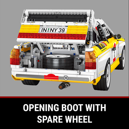 Audi Rally Quattro S1 Group B 1984 | 1:8 Scale 3886 pcs - RBrickstem®